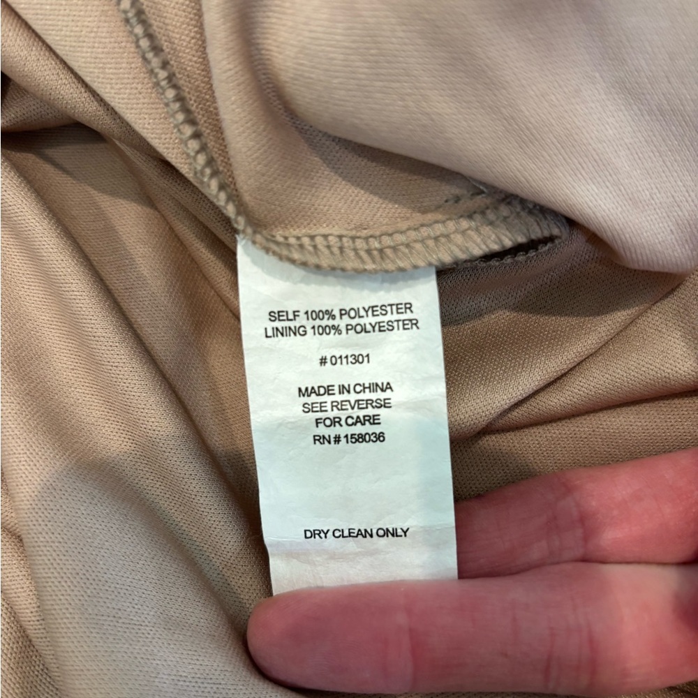 Birdy Grey Strapless Taupe Gown - Picture 4 of 9